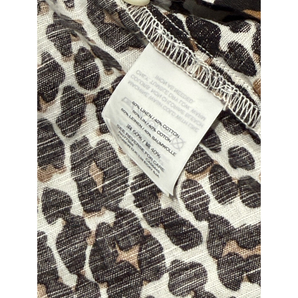 J.Crew Linen Blend Button Down Shirt Size 8 NWT - Picture 3 of 3